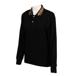 P1061 Order Black Polo Shirt Collar Print Polo Shirt Supplier P1061 Order Black Polo Shirt Collar Print Polo Shirt Supplier